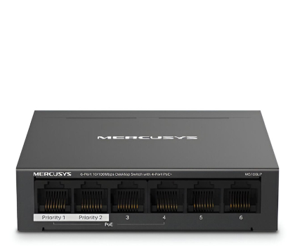 Switch Mercusys MS106LP (6x10/100Mbit) 4xPoE+